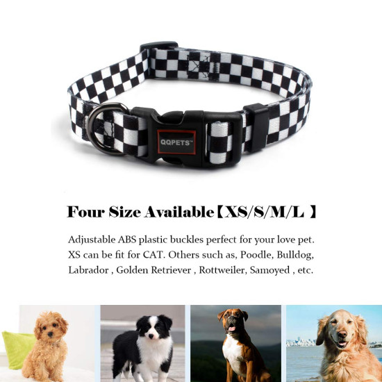 QQPETS Printing Trendy Adjustable Dog Collar